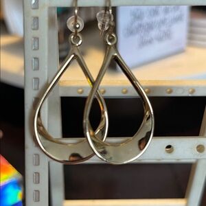 Gold Tone Teardrop Earrings